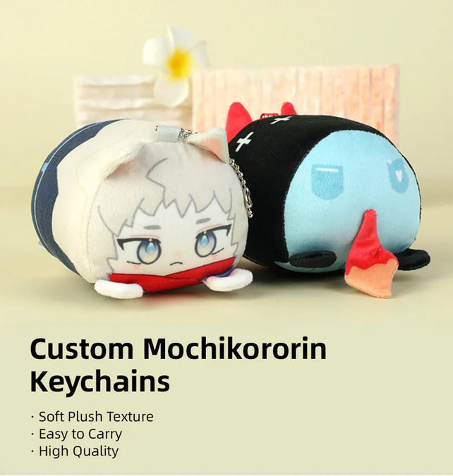 Introducing Custom Mochikororin Plush Toy Mascot Keychains: Your Pocket-Sized Companion! - VOGRACE
