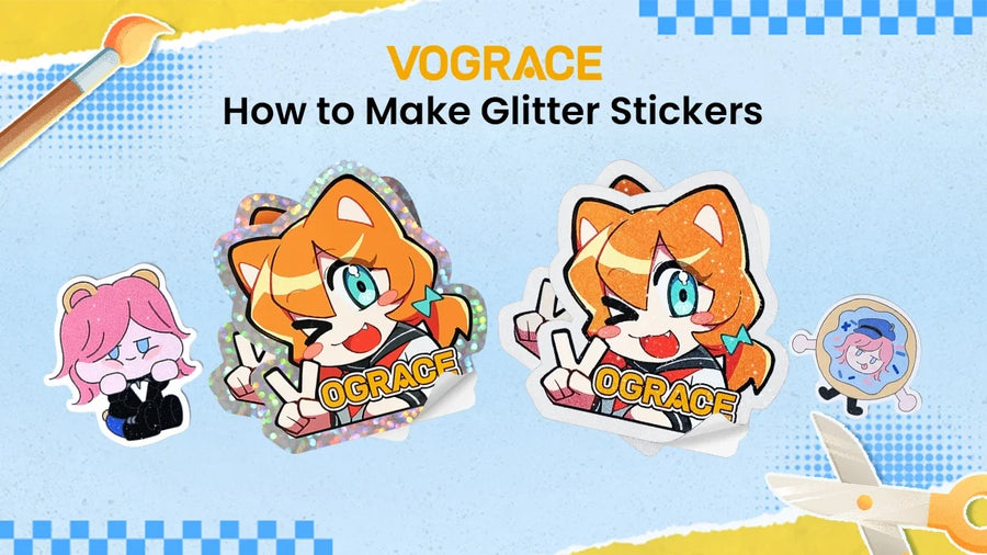 How to Make Glitter Stickers