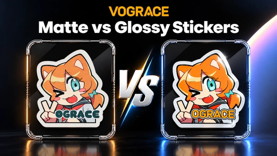Matte vs Glossy Stickers