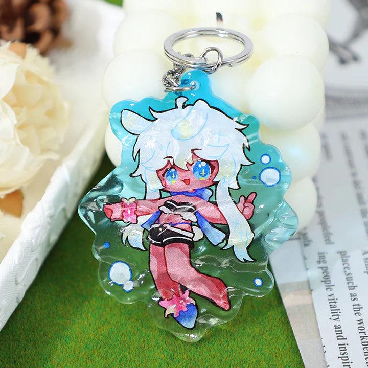 Chic, Fascinating Outlook with Custom Ripple Acrylic Keychains