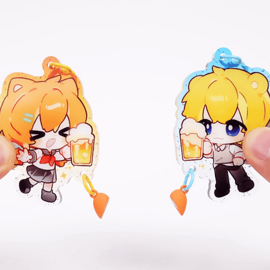 クリアアクリルキーホルダー