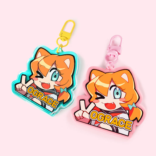 Llavero de acrílico de colores personalizados