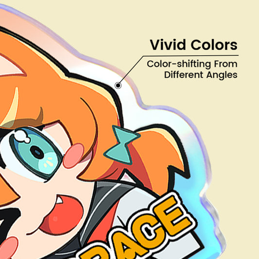 Colgantes dijes de acrílico de arco iris personalizados