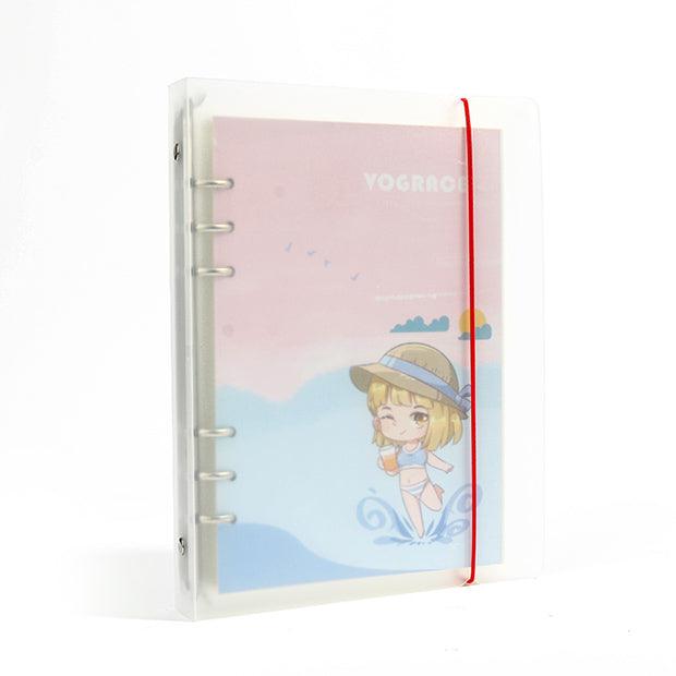 Custom Frosted PP Loose Leaf Notebook