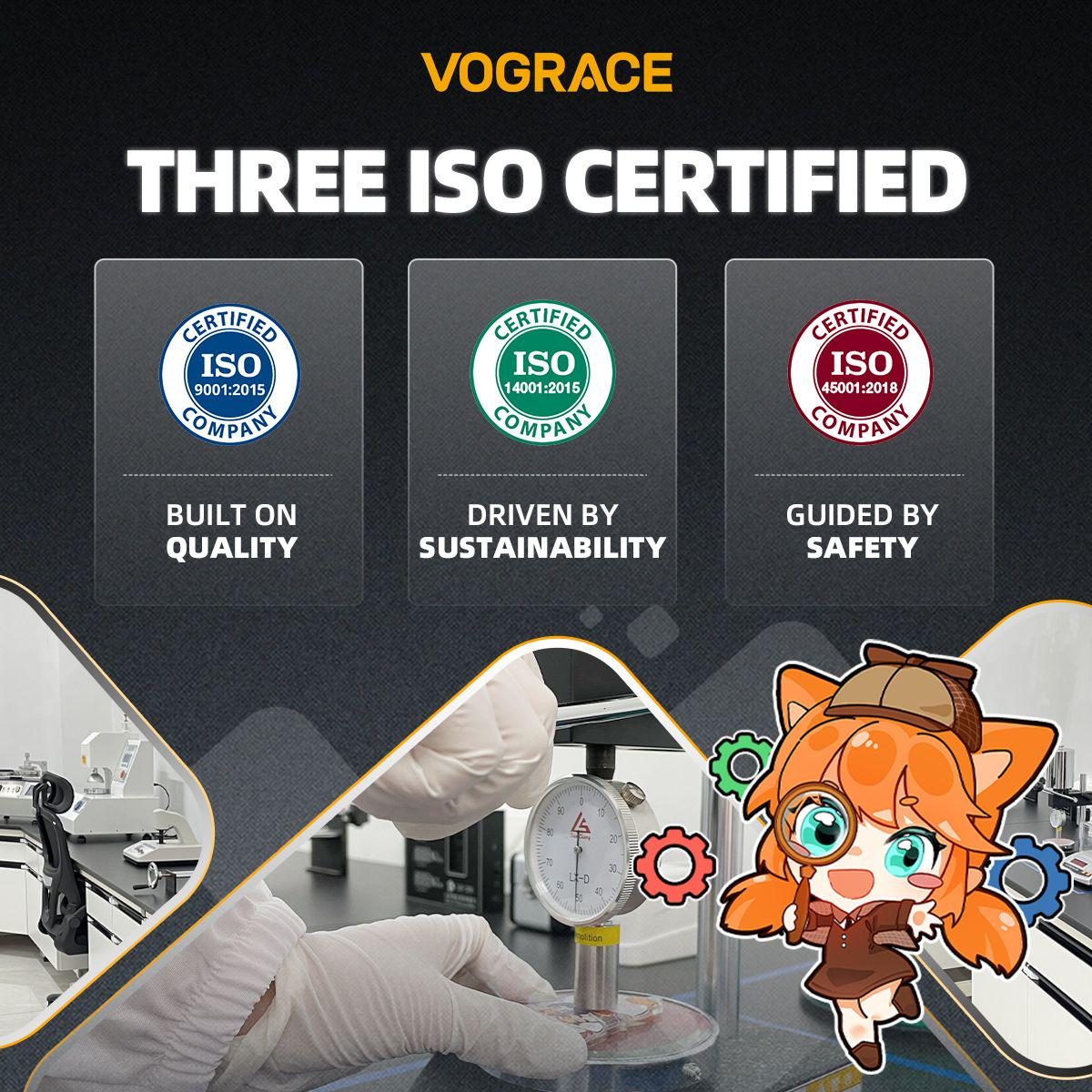 Vograce Achieves 3 ISO International Certifications: Excellence in Quality , Sustainability and Safety - VOGRACE