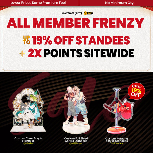Vograce Member Day in May: Save Up to 19% on Custom Standees