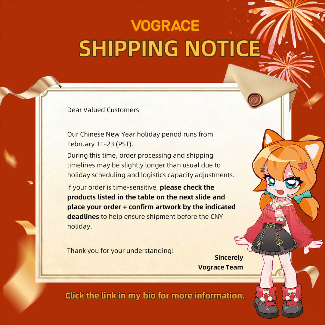 2026 Chinese New Year Holiday Schedule - VOGRACE