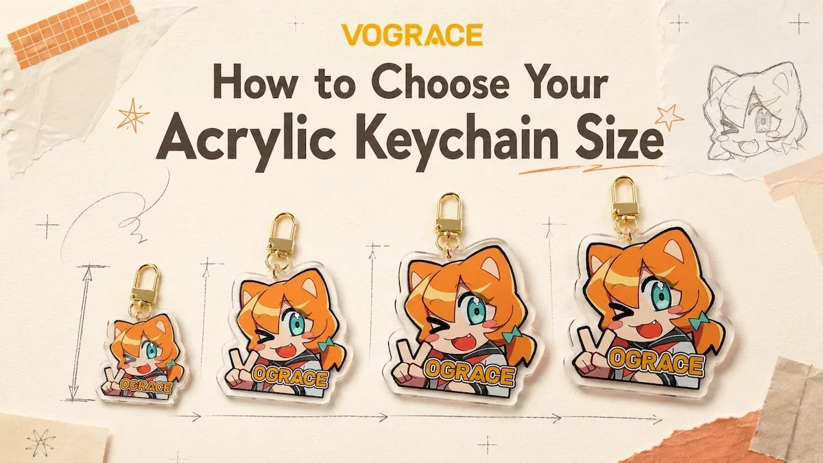 Acrylic Keychain Size Guide: Standard Sizes & How to Choose