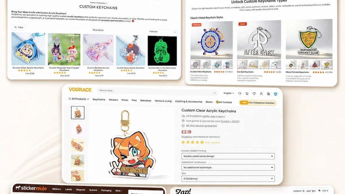 Best Custom Keychains Manufacturers for Artists