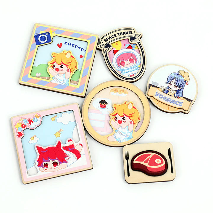 New Arrivals : Multilayer Wooden Fridge Magnets