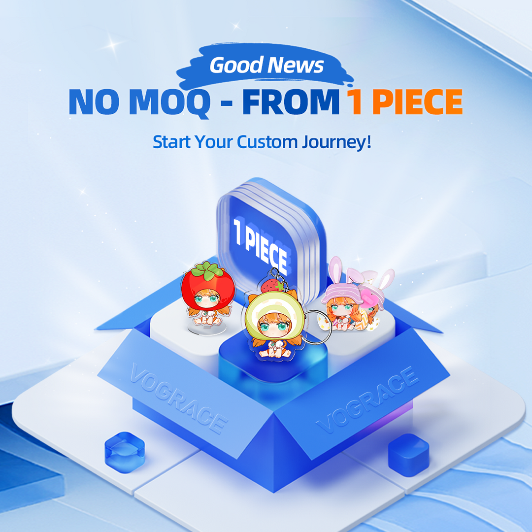 What is the Minimum Order Quantity at Vograce for Custom Products?