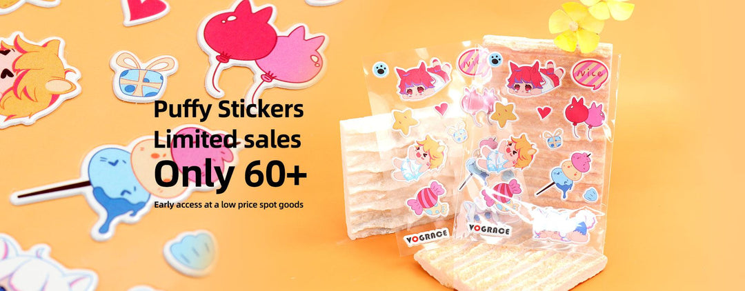 New Arrivals : Puffy Stickers - VOGRACE