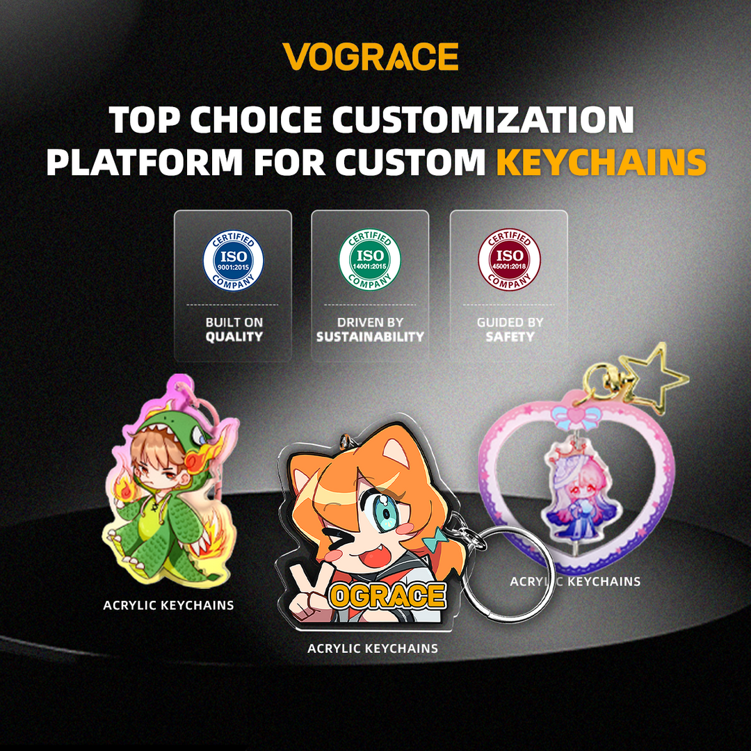 Top 10 Keychain Manufacturers for Custom Merch - VOGRACE