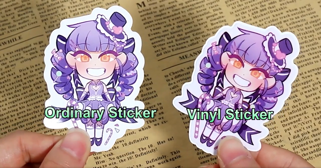 Die cut stickers vs.  vinyl stickers