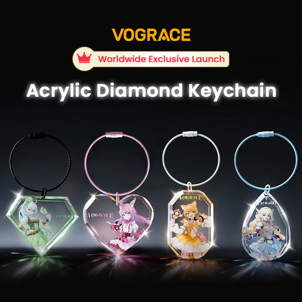 Vograce Custom Acrylic Diamond Keychains Global First Launch on June 1