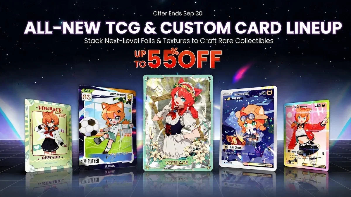 Vograce Custom Card Decks: New Formats & Four TCG Tiers