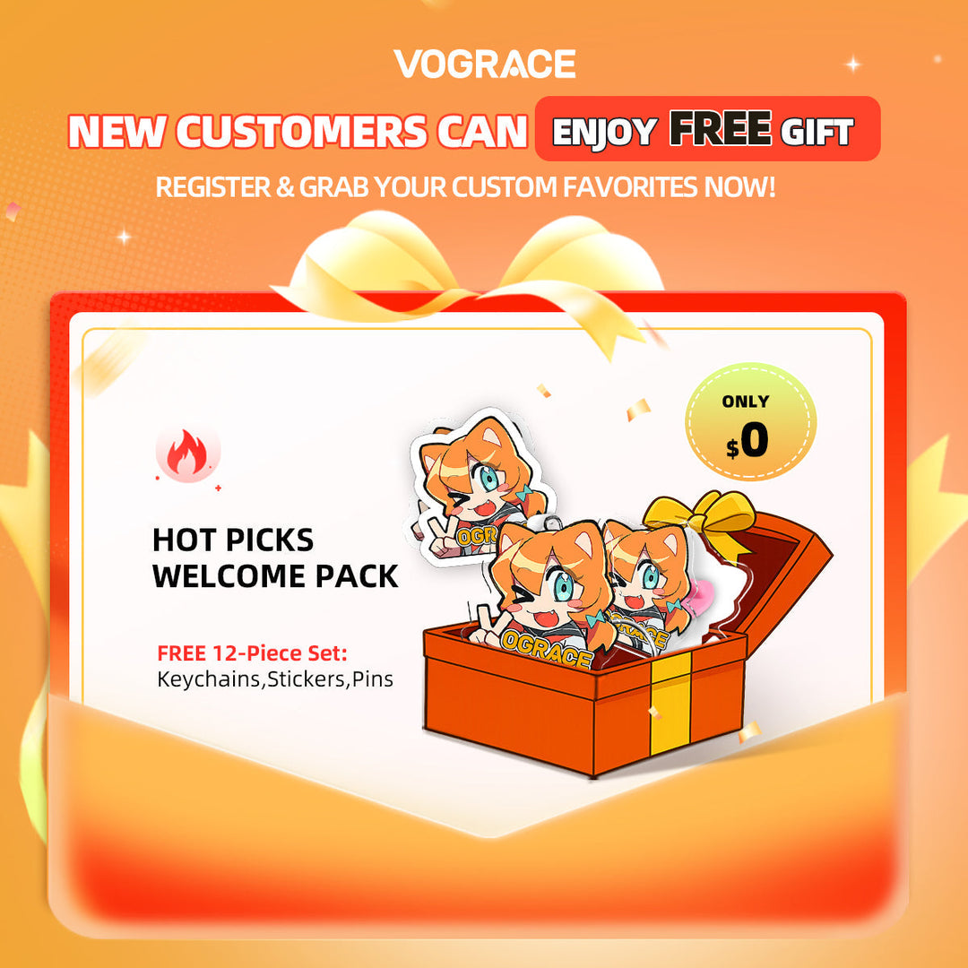Custom Enamel Pins With Glitter Options - VOGRACE