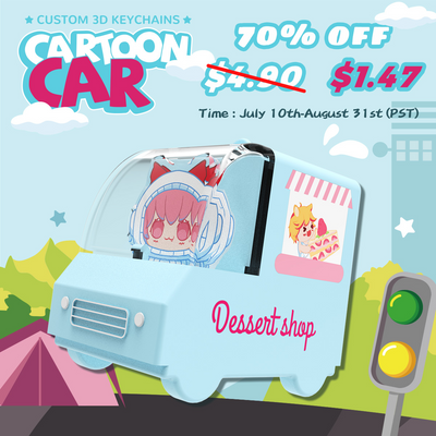 Crowdfunding: Customizable Acrylic 3D Cartoon Car Charms
