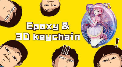 Keychain Expoxy & Instrução 3D Keychain