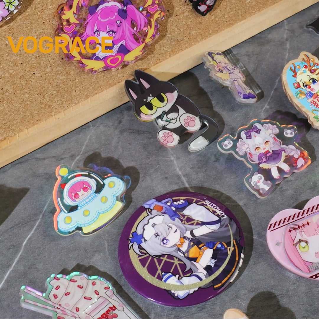 Custom Enamel Pins With Epoxy Options - VOGRACE