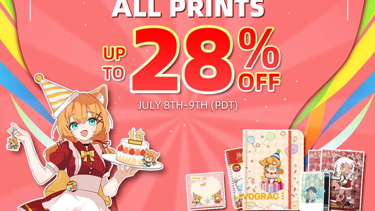 Vograce 15th Anniversary Sale: Final Round of Early Bird Discounts on All Printed Items! - VOGRACE