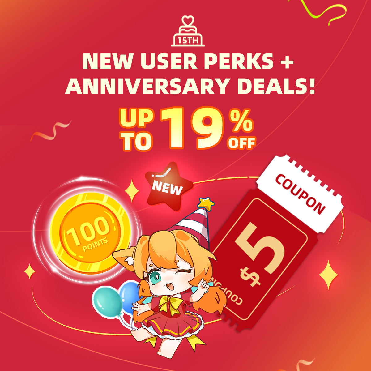 Celebrate 15th Anniversary with Exclusive Offers for New Customers! - VOGRACE