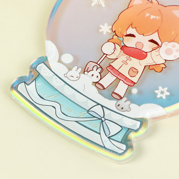 Custom Rainbow Acrylic Rounding Keychains