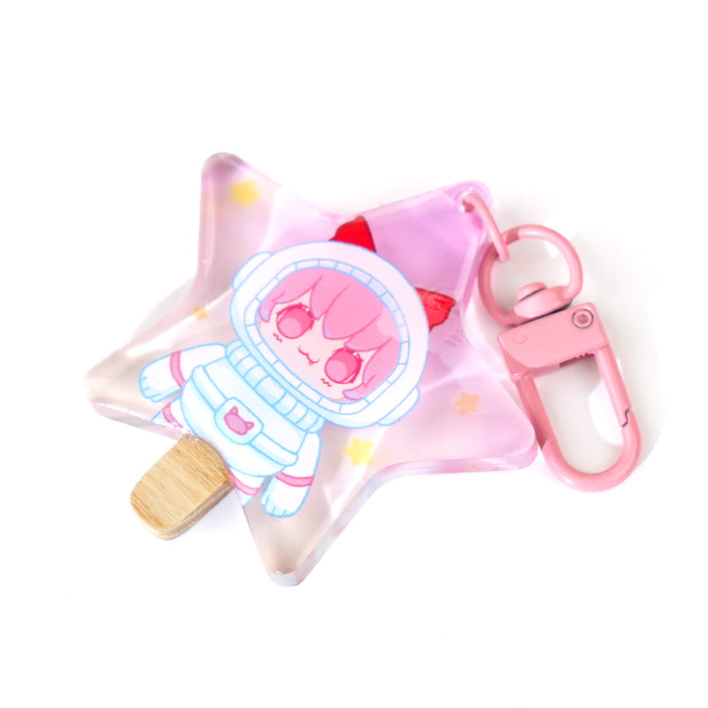 Custom Acrylic Ice Cream Popsicle Keychain