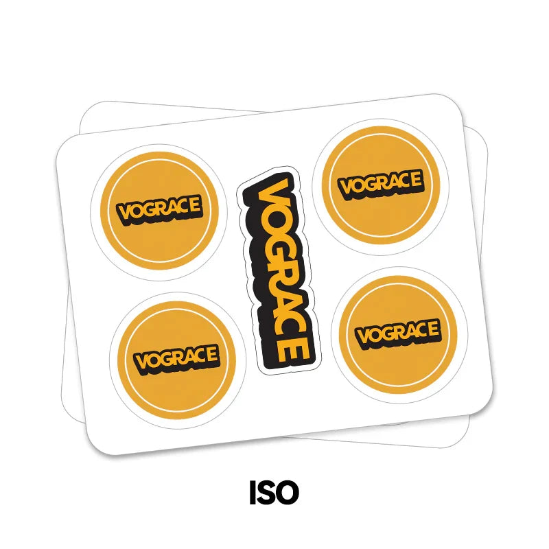 Custom Kiss Cut Stickers Sheets (ISO paper sizes) – VOGRACE