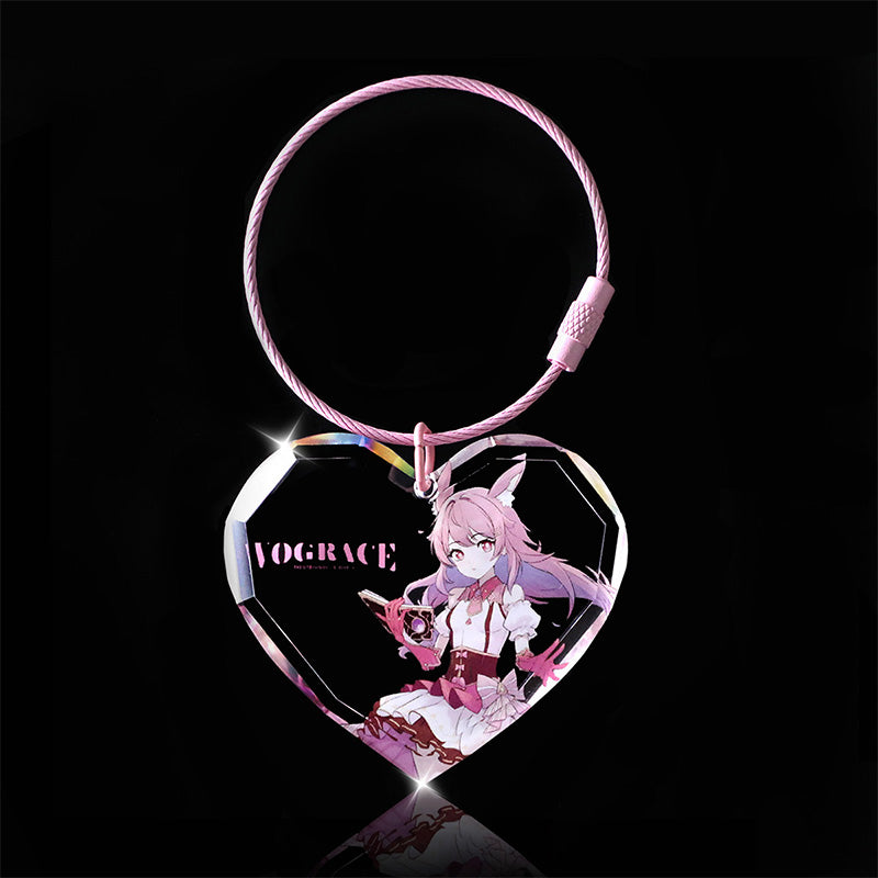 Custom Acrylic Diamond Keychain