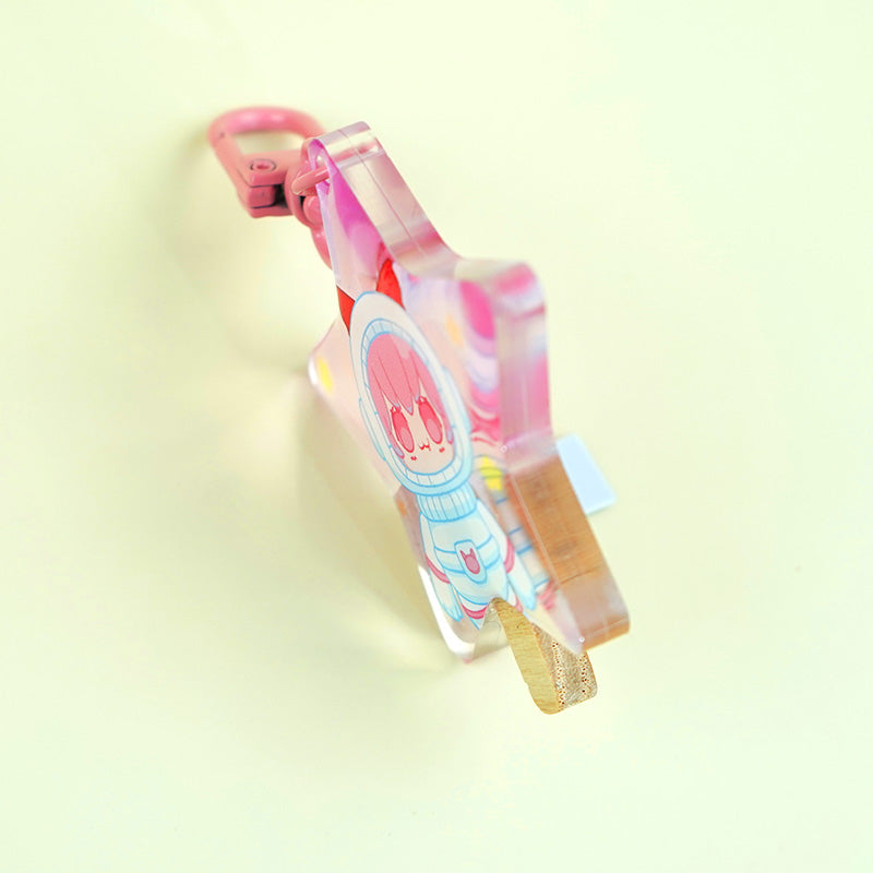 Custom Acrylic Ice Cream Popsicle Keychain