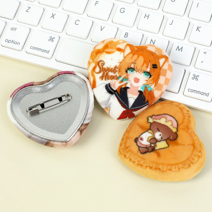 Custom Plush Button Pins