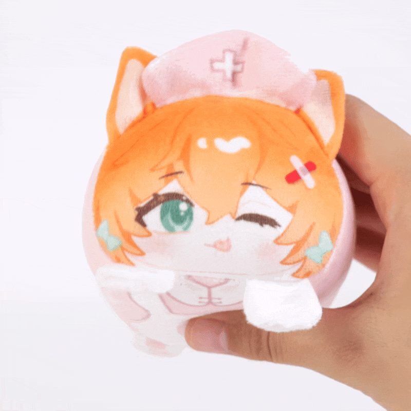 Porte-clés mascotte en peluche Mochikororin personnalisés 