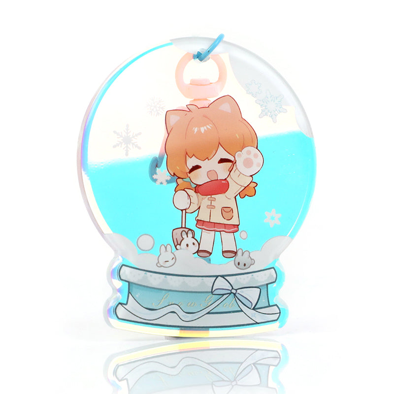 Custom Rainbow Acrylic Rounding Keychains