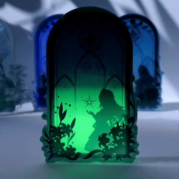 Custom Glow-in-the-Dark Thicken Pre-filled Quicksand Liquid Acrylic Standees