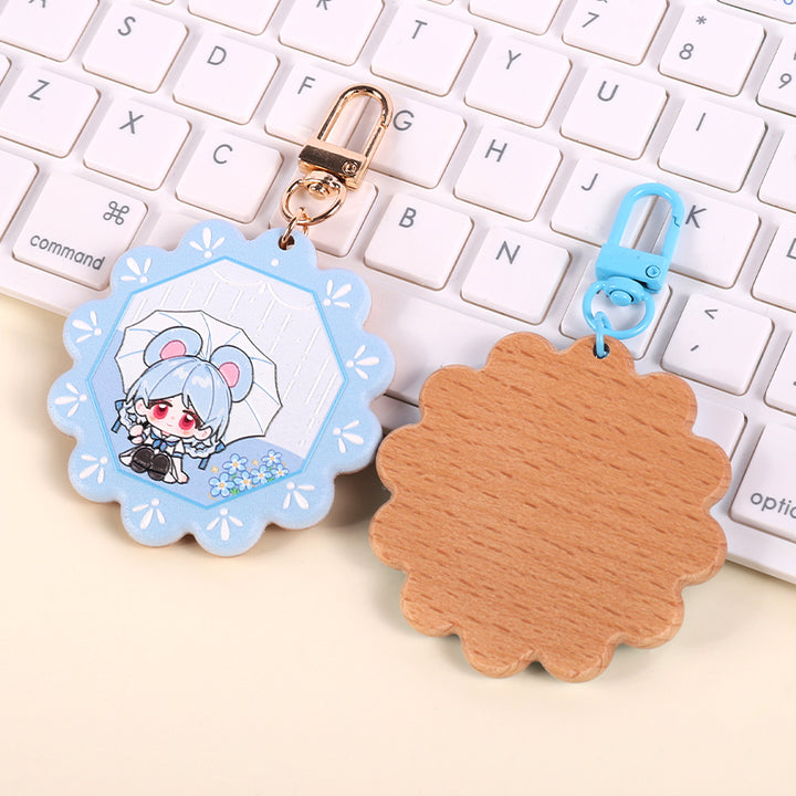 Custom 3D Beechwood Keychains