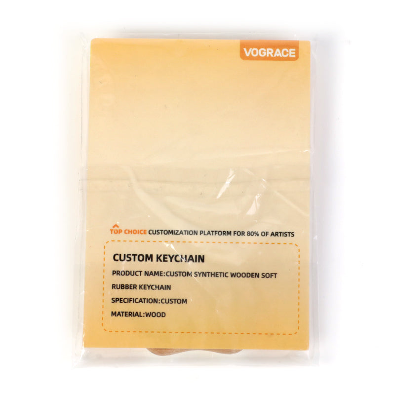 Custom 3D Beechwood Keychains