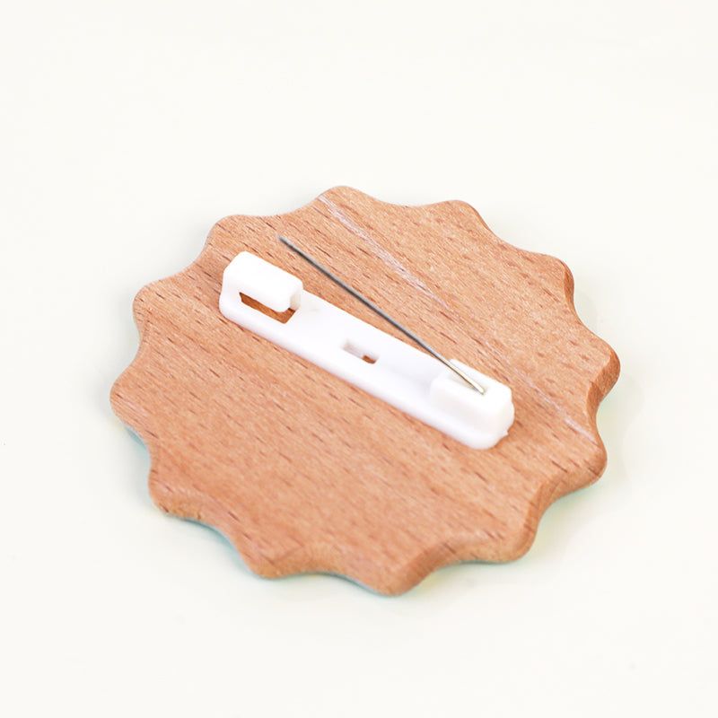 Custom 3D Beechwood Pins - VOGRACE