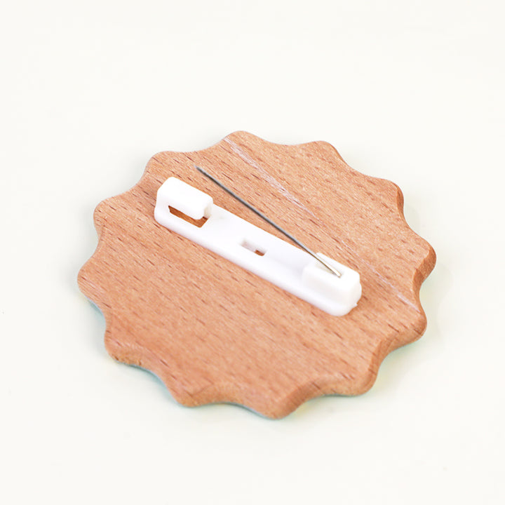 Custom 3D Beechwood Pins - VOGRACE