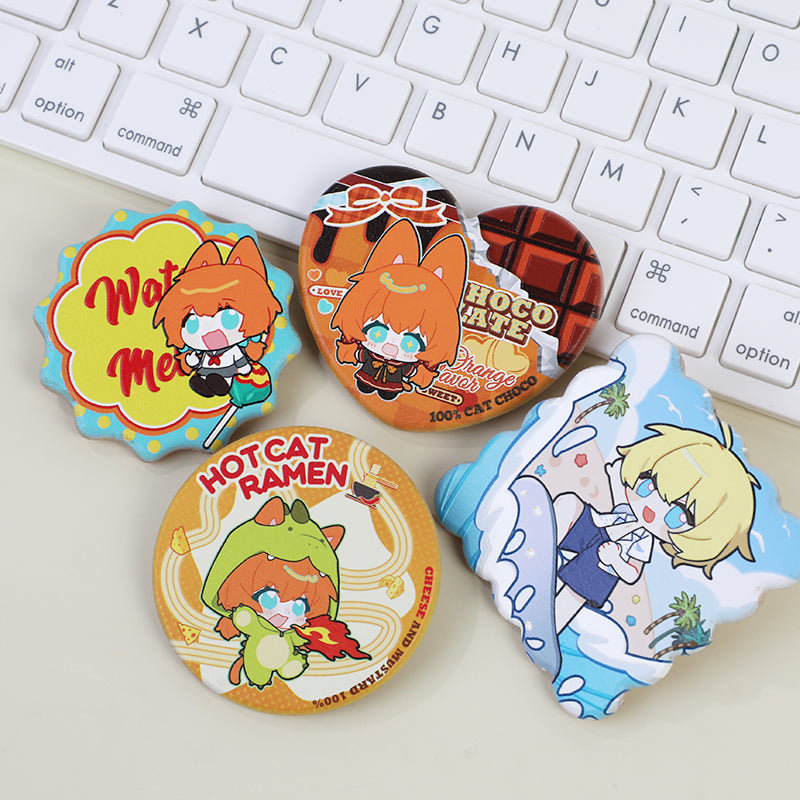 Custom 3D Beechwood Pins - VOGRACE