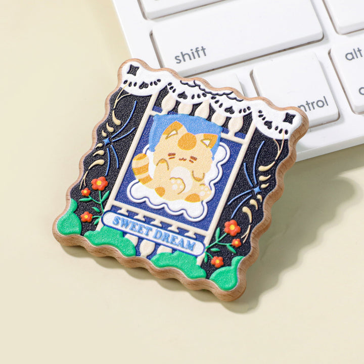 Custom 3D Beechwood Pins