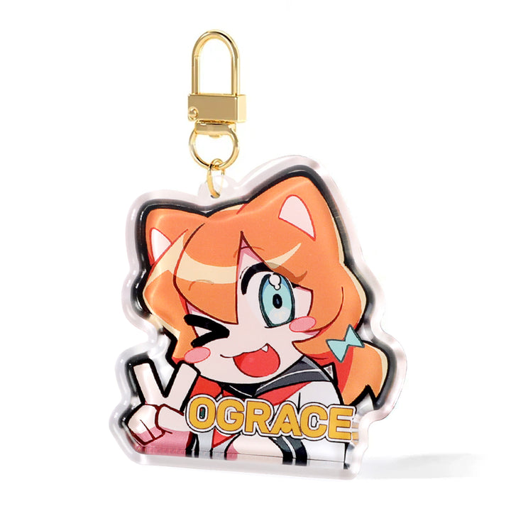 Custom 3D Double-Layer Rounding keychain