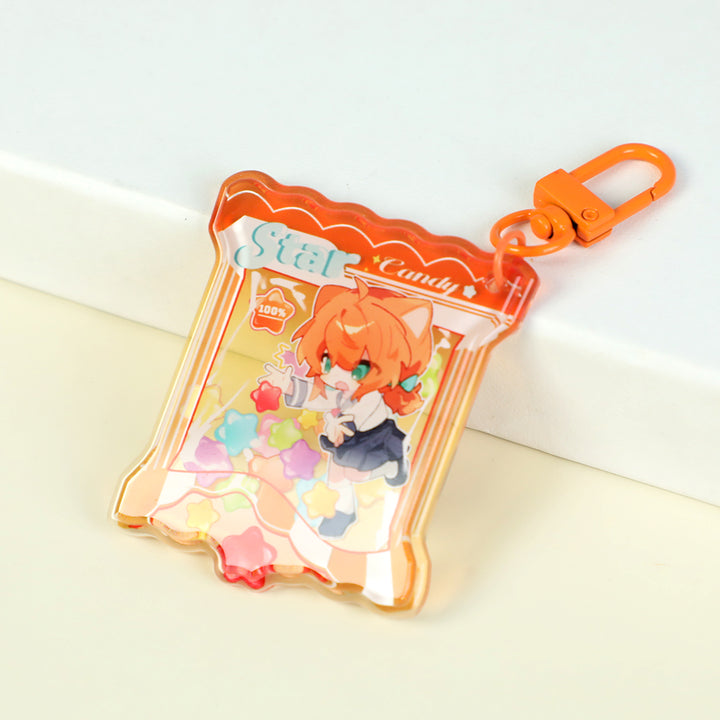 Custom 3D Double-Layer Rounding keychain