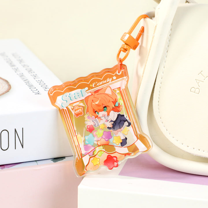 Custom 3D Double-Layer Rounding keychain