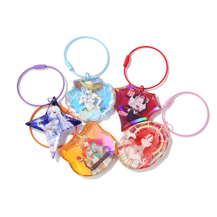 Porte-clés diamant personnalisé en acrylique
