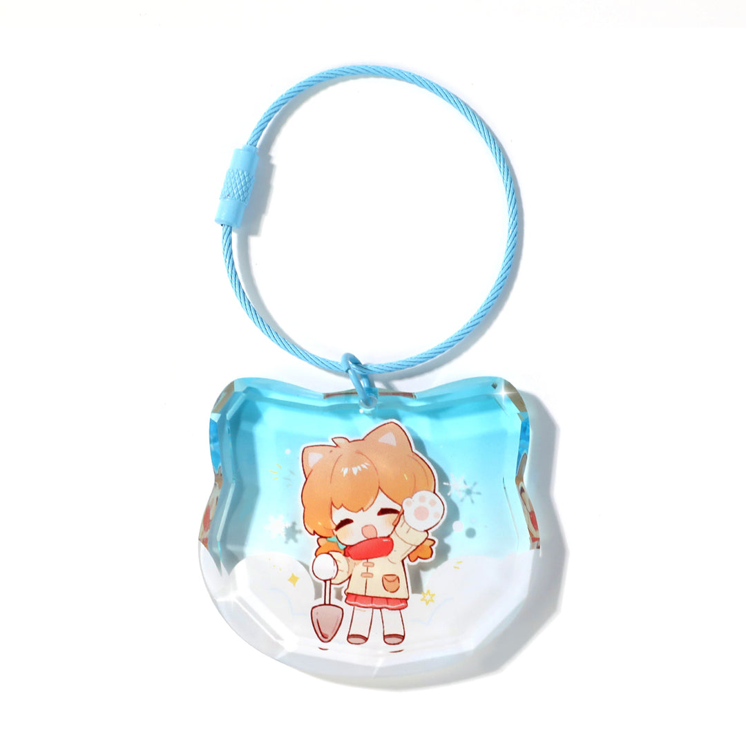 Porte-clés diamant personnalisé en acrylique