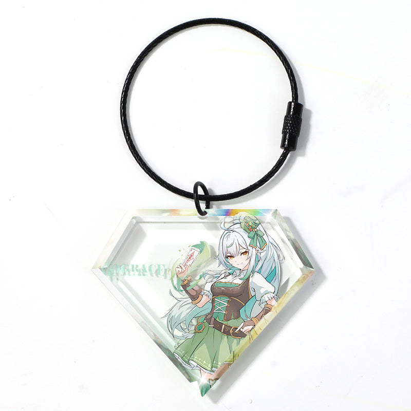 Custom Acrylic Diamond Keychain