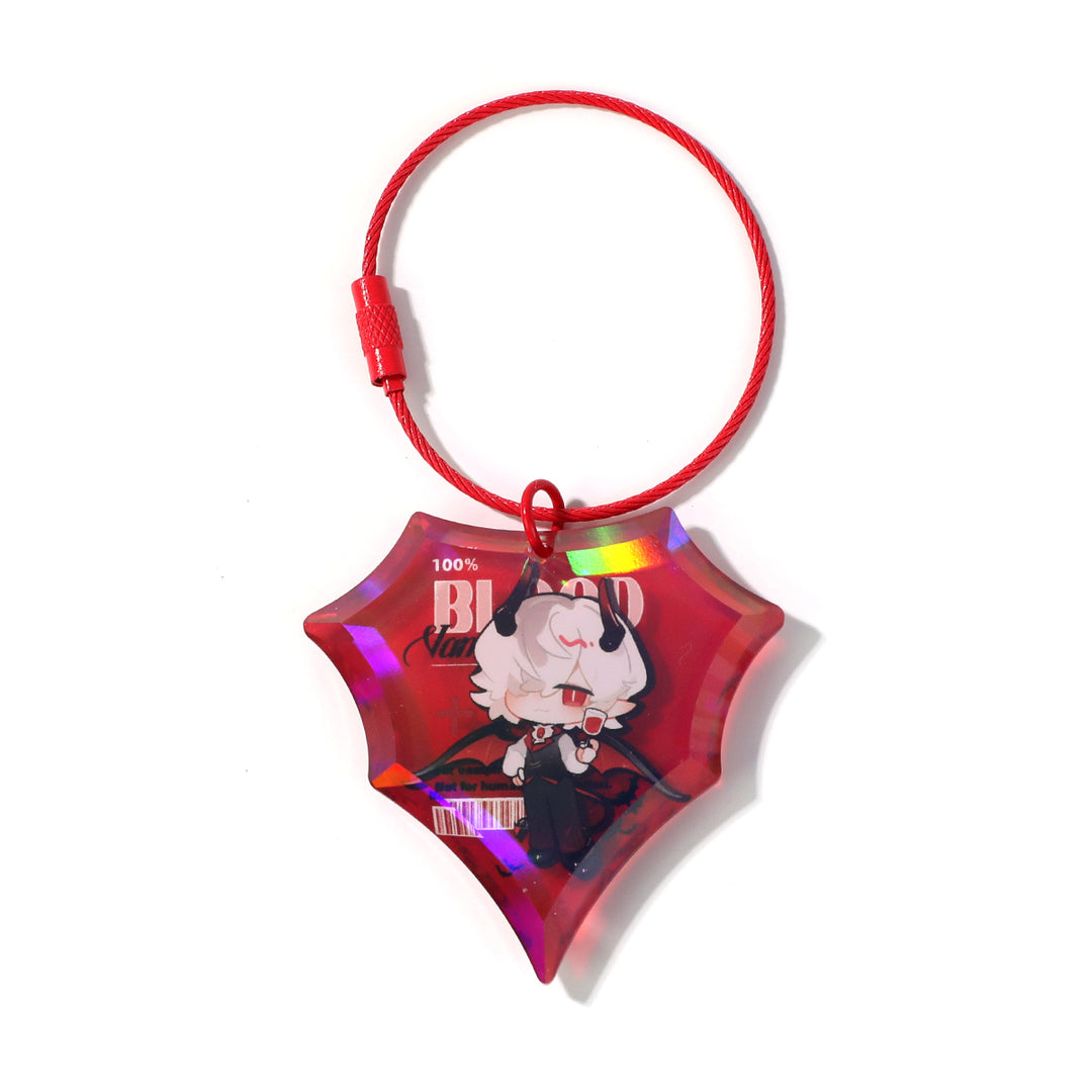 Porte-clés diamant personnalisé en acrylique