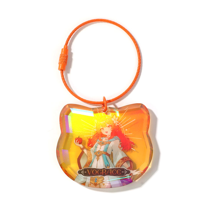 Porte-clés diamant personnalisé en acrylique