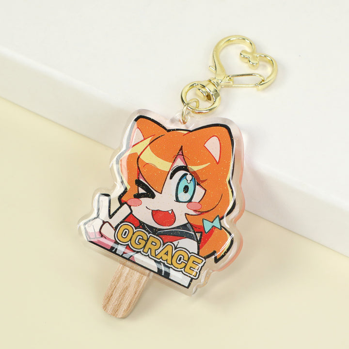 Custom Acrylic Ice Cream Popsicle Keychain